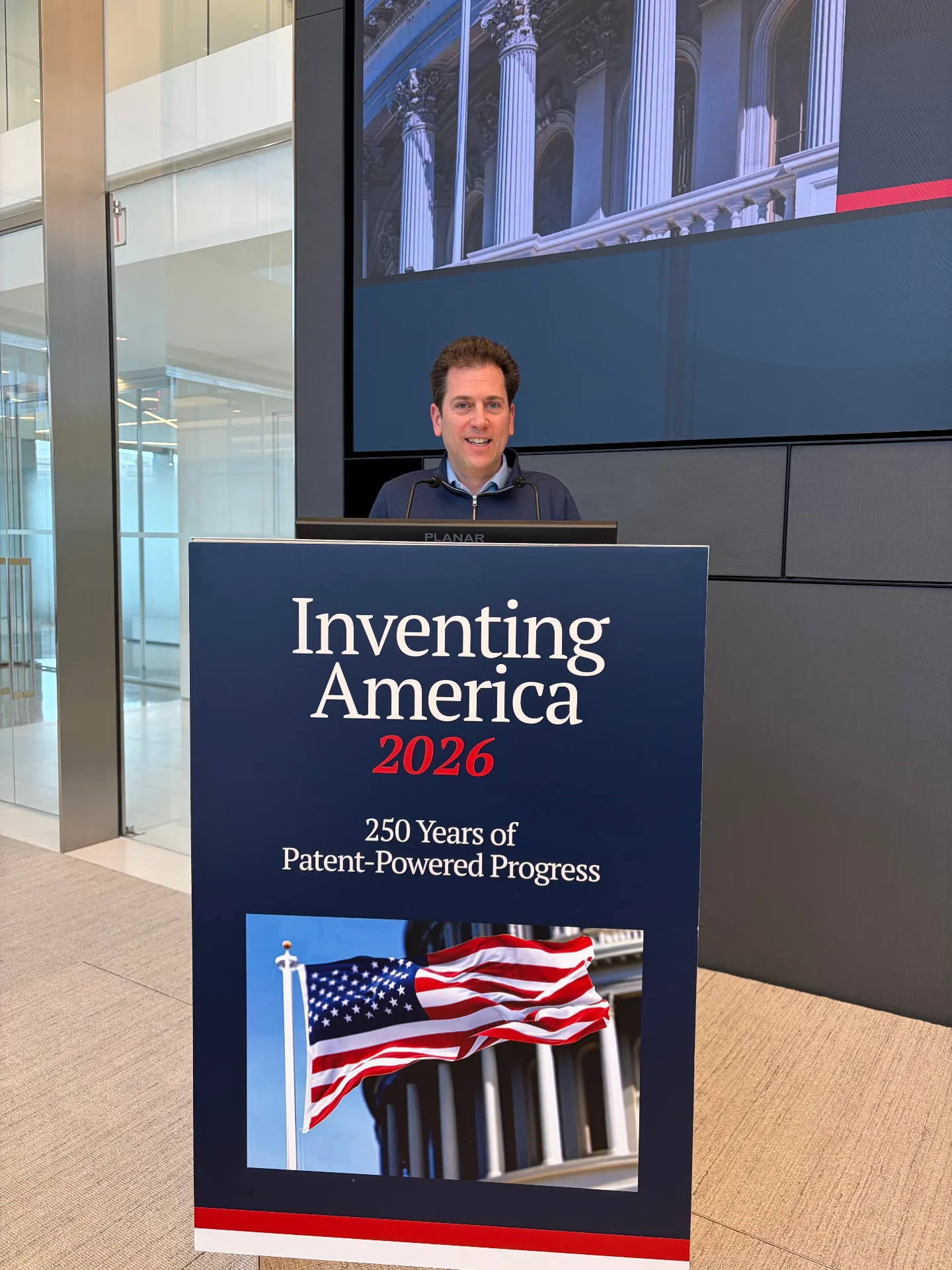 Anonos CEO presenting at Inventing America 2026 — 250 Years of Patent-Powered Progress