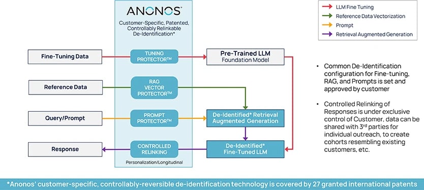 Image 10: Anonos Data Embassy offers data protection for fine-tuning, RAG, and prompts.