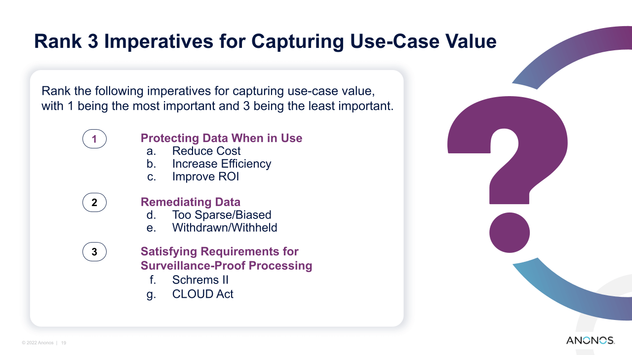 Rank 3 Imperatives for Capturing Use-Case Value