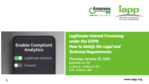 Legitimate-Interest Processing under the GDPR: How to Satisfy the Legal and Technical Requirements