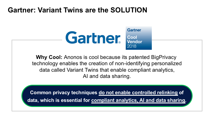 Gartner: Variant Twins are the SOLUTION