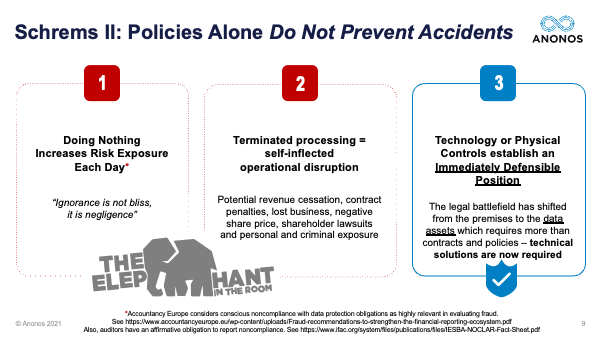 Schrems II: Policies Alone Do Not Prevent Accidents