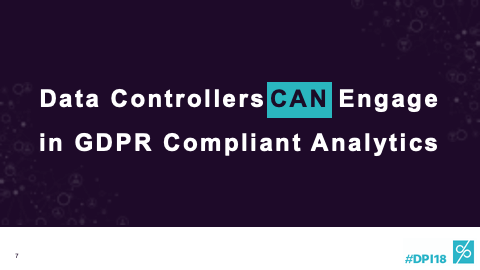 Data Controllers CAN Engage in GDPR Compliant Analytics