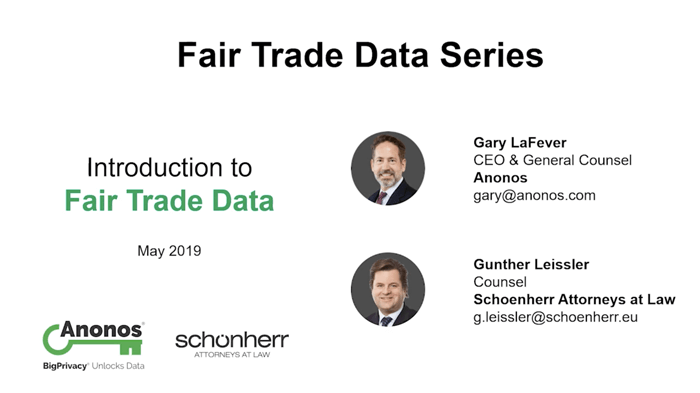 Introduction to Fair Trade Data - Balancing Innovation and Data Privacy