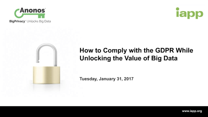 IAPP GDPR Data Analytics Webinar Replay