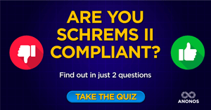 Anonos launches quickfire ‘quiz’ to help businesses determine if they are compliant with Schrems II requirements