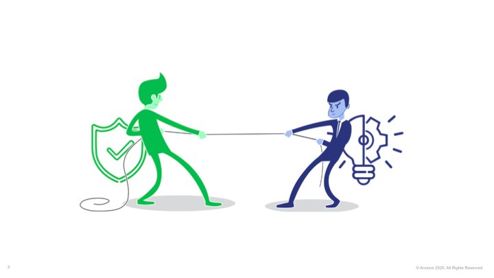 When organisations want to use data but cannot because of ethical, legal, risk, or compliance concerns, it results in a non-productive “tug of war.