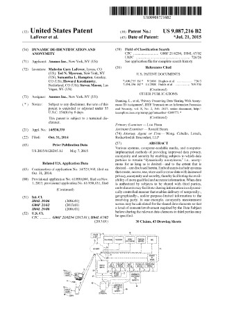 US 9,087,216 patent cover